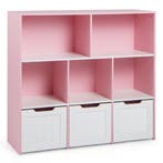 LIVSK Speelgoedkast - Robuuste MDF Constructie - 5 Open Vakk, Verzenden, Nieuw