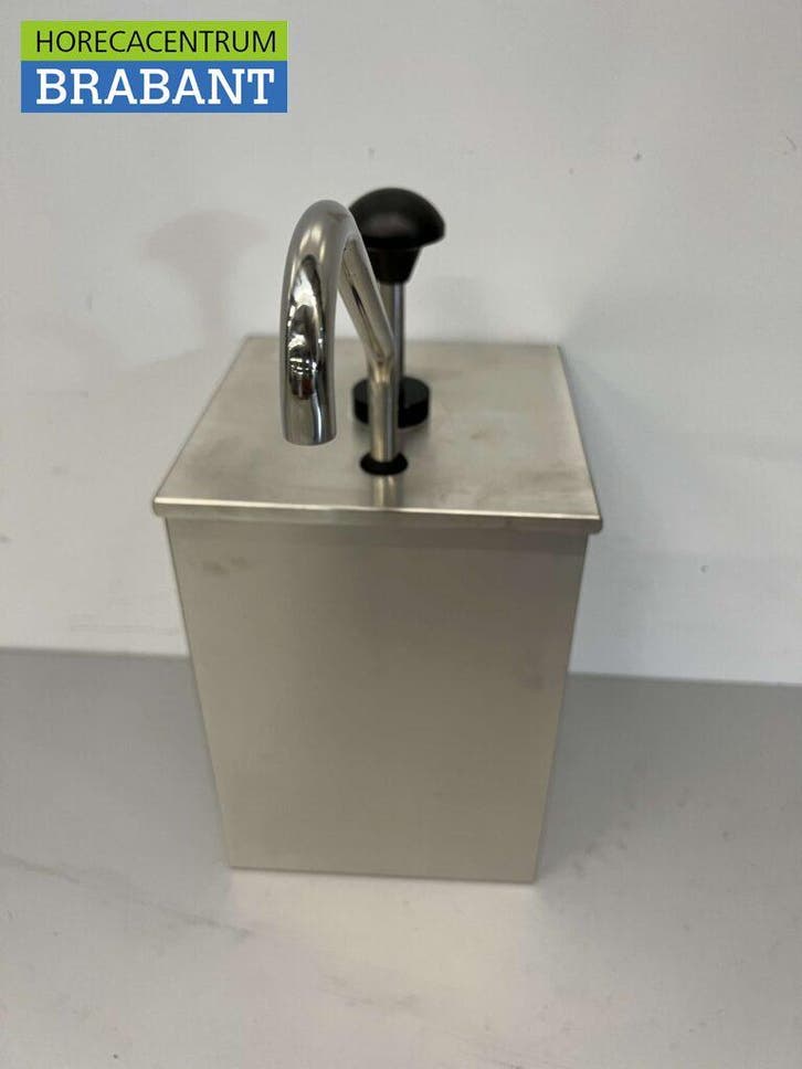 HCB RVS Sauzenbar Sauspomp Sausdispenser 4 liter Horeca, Zakelijke goederen, Horeca | Keukenapparatuur, Nieuw in verpakking, Ophalen of Verzenden