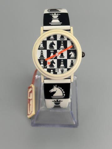 Pierre Lannier Chess Dial Watch – French Design – NOS – Made