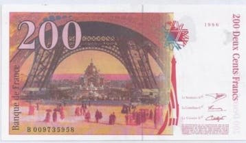 France Fay 75/02 B 200 Francs Eiffel 1996 Neuf Pick 159, Verzenden
