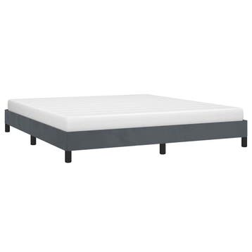 vidaXL Bedframe zonder matras donkergrijs 193x203 cm, Huis en Inrichting, Verzenden, Nieuw, Tweepersoons, Stof