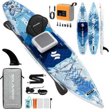 SOLAVERO Opblaasbaar Stand-Up Paddle Board, Extra Groot SUP, Watersport en Boten, Verzenden, Zo goed als nieuw