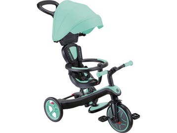 Globber Explorer Trike 4in1 - Driewieler - Duwstang - Groen, Verzenden, Nieuw, Globber