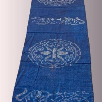 Textiel - 167 cm - 33 cm - Japans indigo katoen