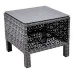 Bijzettafel Soho Forte open 50x50 cm - antraciet, Huis en Inrichting, Stoelen, Ophalen of Verzenden, Nieuw, Zwart