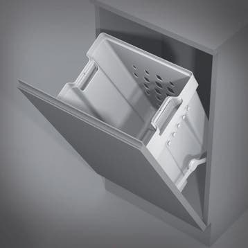 Inbouw wasmand, geschikt voor kastbreedte vanaf 450 mm, Nieuw