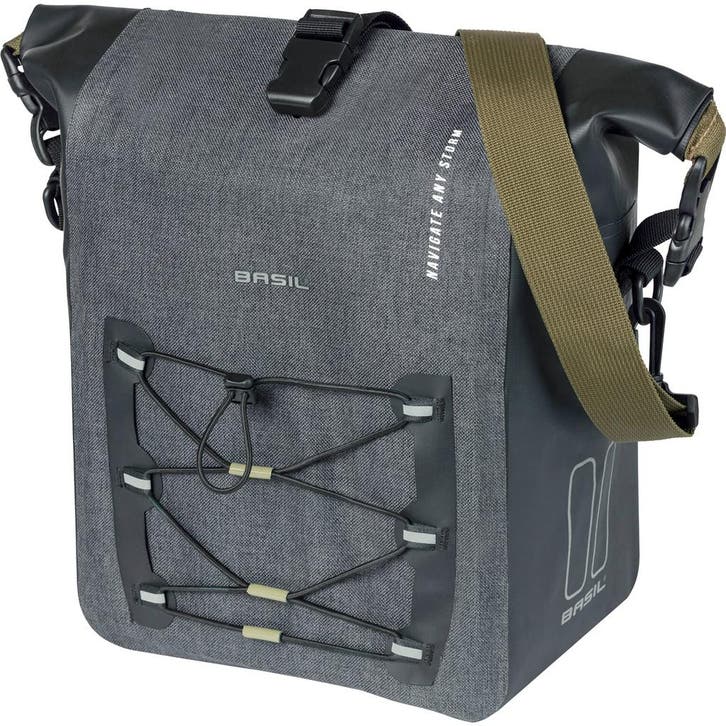 BASIL TAS BAS NAVIGATOR STORM M ENKEL ZW 12-15L, Fietsen en Brommers, Fietsaccessoires | Overige Fietsaccessoires, Nieuw, Ophalen of Verzenden