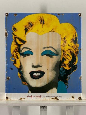 Marilyn Monroe - Emaille bord - 51x45x2 cm - Gemaakt van een