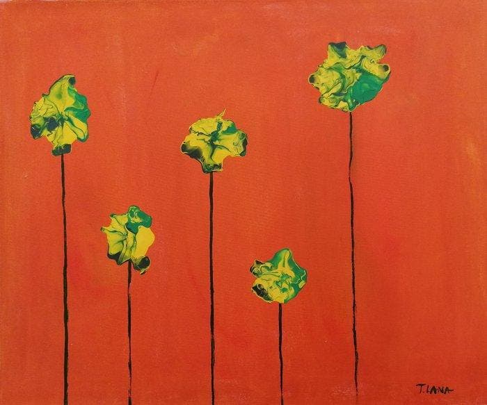 Terenzio Lana - menta di carnevale, Antiek en Kunst, Kunst | Schilderijen | Modern