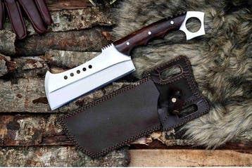 Keukenmes - Chefs knife - Staal van hoge kwaliteit, hout -