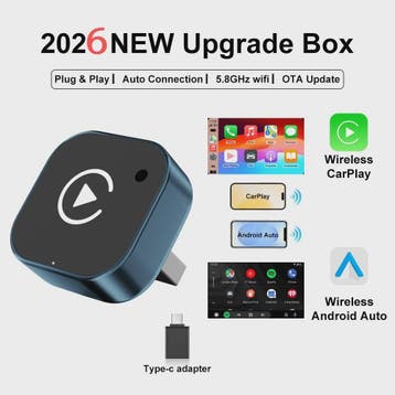 Draadloze CarPlay & Android Auto Adapter: Upgrade uw auto me, Auto-onderdelen, Verzenden, Nieuw