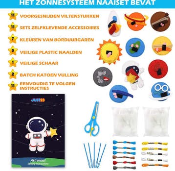 JUST23 Kosmische Knutselkoffer Zonnestelsel Edition -, Kinderen en Baby's, Ophalen of Verzenden, Zo goed als nieuw