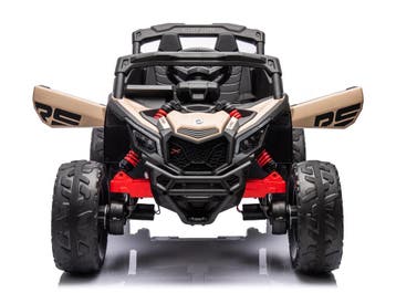24V CAN-AM RS Maverick 1 zits buggy zwart/khaki, 4WD, leder,, Ophalen of Verzenden, Nieuw