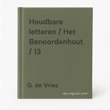 Houdbare letteren / Het Benoordenhout / 13 - G. de Vries, Verzenden, Gelezen, G. de Vries
