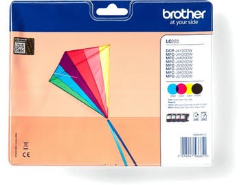 Brother LC-223 - Inktcartridge - 550 paginas - Zwart Geel, Verzenden, Nieuw