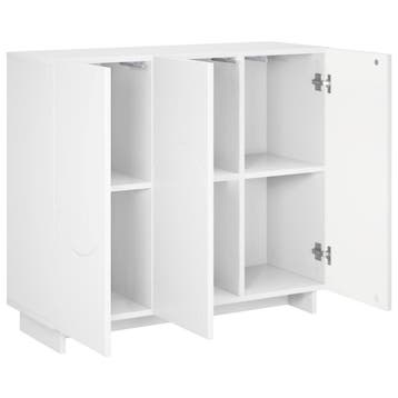 vidaXL Dressoir Wit 85,5 x 31 x 75 cm Bewerkt hout, Verzenden, Nieuw, 50 tot 100 cm, 25 tot 50 cm