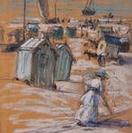 Georges François Souillet (1861-1947) - Berck : la plage