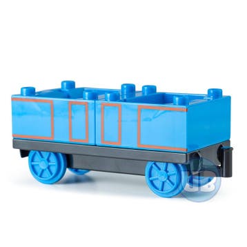 Trein wagon onderstel met blauwe containers, Verzenden, Nieuw
