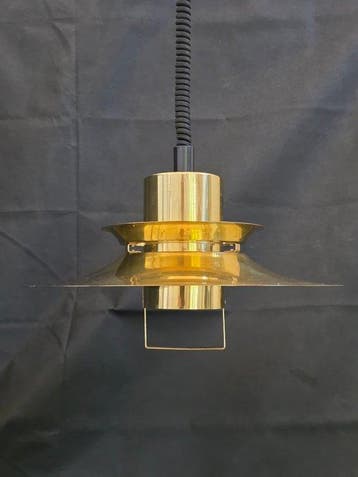 Vitrika - Plafondlamp - Messing gecoat metaal - Vintage
