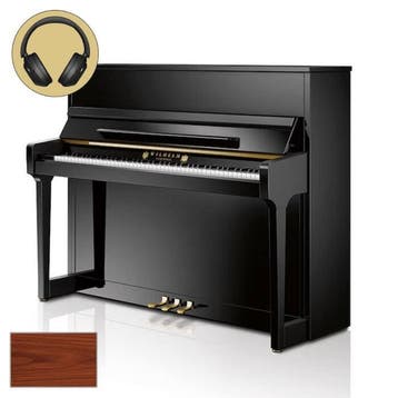 Wilhelm Schimmel W 114T TwinTone NB messing silent piano, Nieuw, Bruin, Piano