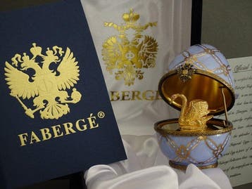 Figuur - Faberge style - Imperial Egg - Surprise Egg - Boxed, Antiek en Kunst