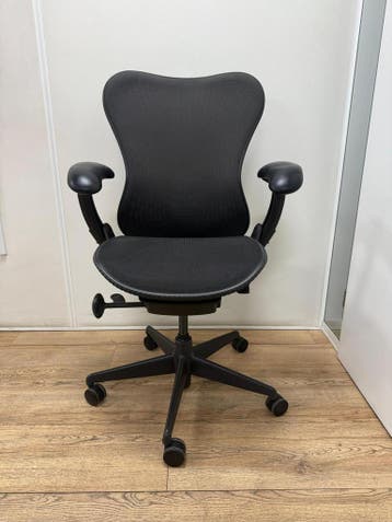 Herman Miller Bureaustoel Zwart - Type Mirra - Full Option, Verzenden, Zwart, Zo goed als nieuw, Bureaustoel