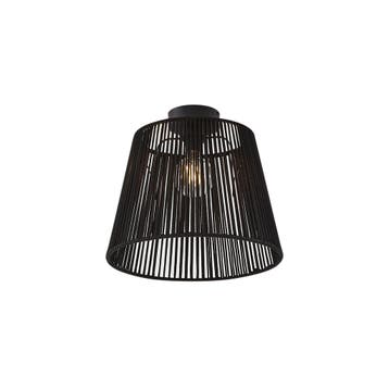 Japandi buiten plafondlamp met zwart touw IP54 - Jayla, Verzenden, Nieuw