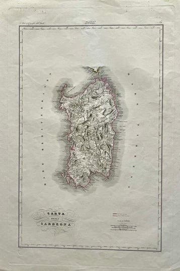 Italië - Sardinië; Attilio Zuccagni-Orlandini - Carta della, Nieuw