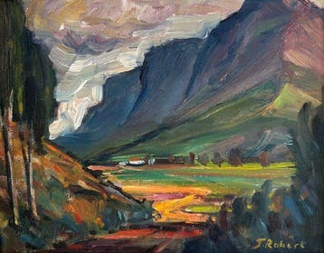German school (XX), signed J. Robert - Landschaft