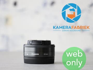 Canon EF-M 22mm F/2 STM - 1 jaar garantie!, Canon, Verzenden, Groothoeklens, Overige vattingen