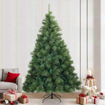 vidaXL Kunstmatige Inklapbare Kerstboom Groen 240 cm PVC,, Verzenden, Nieuw