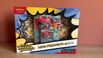 Pokémon - 1 Box - Ascended Heroes - Mega Feraligatr EX Box, Hobby en Vrije tijd, Verzamelkaartspellen | Pokémon, Nieuw