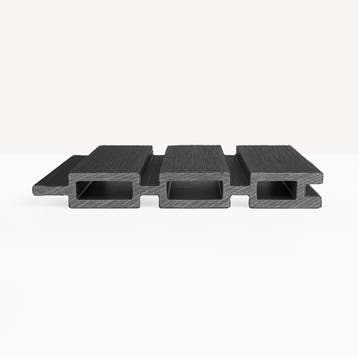 ACTIE - Premium Composiet Schutting Verticaal Rhombus Zwart, Tuin en Terras, Schuttingen, Ophalen of Verzenden, Nieuw, Kunststof
