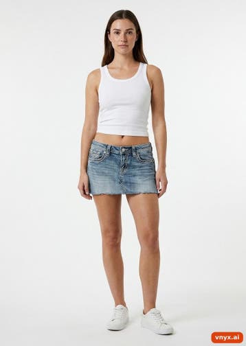 VIGOSS Minirokken Dames maat W31 Lichtblauw Vintage, Ophalen of Verzenden, Nieuw