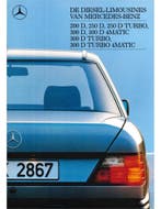 1988 MERCEDES BENZ E KLASSE DIESEL BROCHURE NEDERLANDS, Nieuw, Author