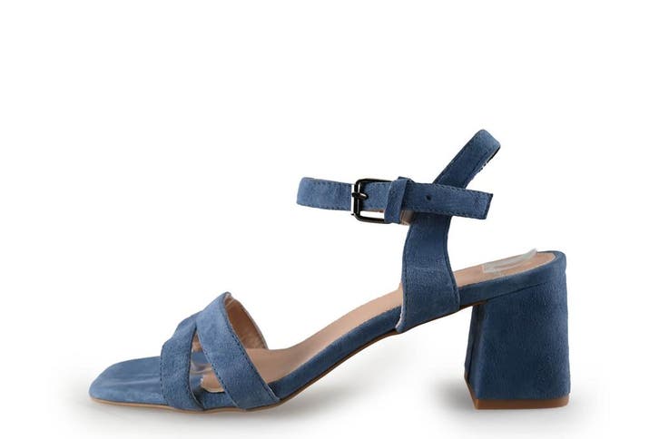 Manfield Sandalen in maat 40 Blauw, Kleding | Dames, Schoenen, Blauw, Zo goed als nieuw, Sandalen of Muiltjes, Verzenden