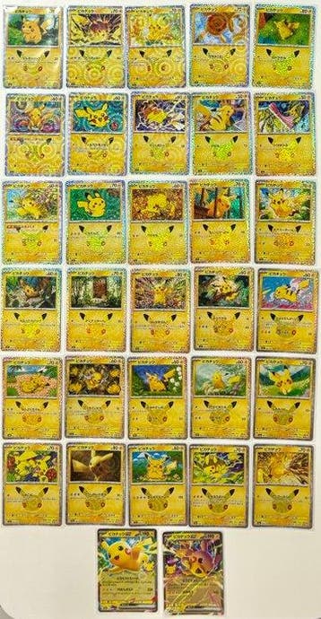 Pokémon - 32 Card - Pokémon - Complete Set, Pikachu 30th, Nieuw