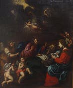 Italiaanse school (XVII) - Il transito di San Giuseppe, Antiek en Kunst