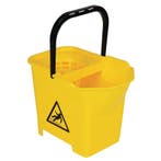 Mop emmer kleurcode geel | Polypropyleen | 14 liter Jantex, Verzenden, Nieuw in verpakking