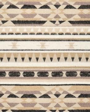 Jacquard Inheemse Plaid Off White, Nieuw, Wit