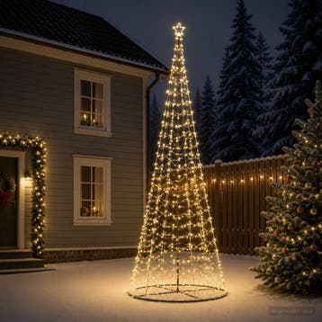 vidaXL LED-kerstboom spiraal met voet EKENAS 400 cm 588, Verzenden, Nieuw