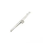 Witgouden broche met diamant, Gebruikt, Overige kleuren, Ophalen of Verzenden, Met edelsteen