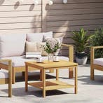 vidaXL Bijzettafel Olie naturel 60 x 60 x 45 cm Massief, Verzenden, Nieuw, 50 tot 100 cm, Minder dan 50 cm