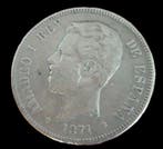 Spanje. Amadeo I. 5 Pesetas 1871 DEM (Zonder minimumprijs)