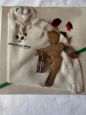 Zilver, placcato - Broche - hallo Italië 90 geplateerd, Verzamelen, Nieuw