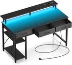 Gaming bureau - Gaming desk - Gaming tafel - 137x90 cm - Zwa, Huis en Inrichting, Bureaus, Verzenden, Zo goed als nieuw
