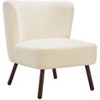 Teddy-fauteuil Robina 2 offwhite W2 - Bouclé gebroken wit, Verzenden, Nieuw