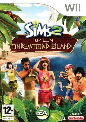 Wii De Sims 2: Op een Onbewoond Eiland, Verzenden, Zo goed als nieuw