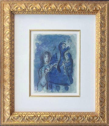 Marc Chagall (1887-1985) - Rahab et les espions de Jericho