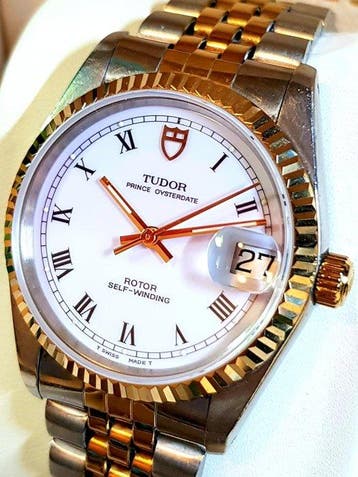 Tudor - Prince Oyesterdate - White Roman Numerals - Zonder